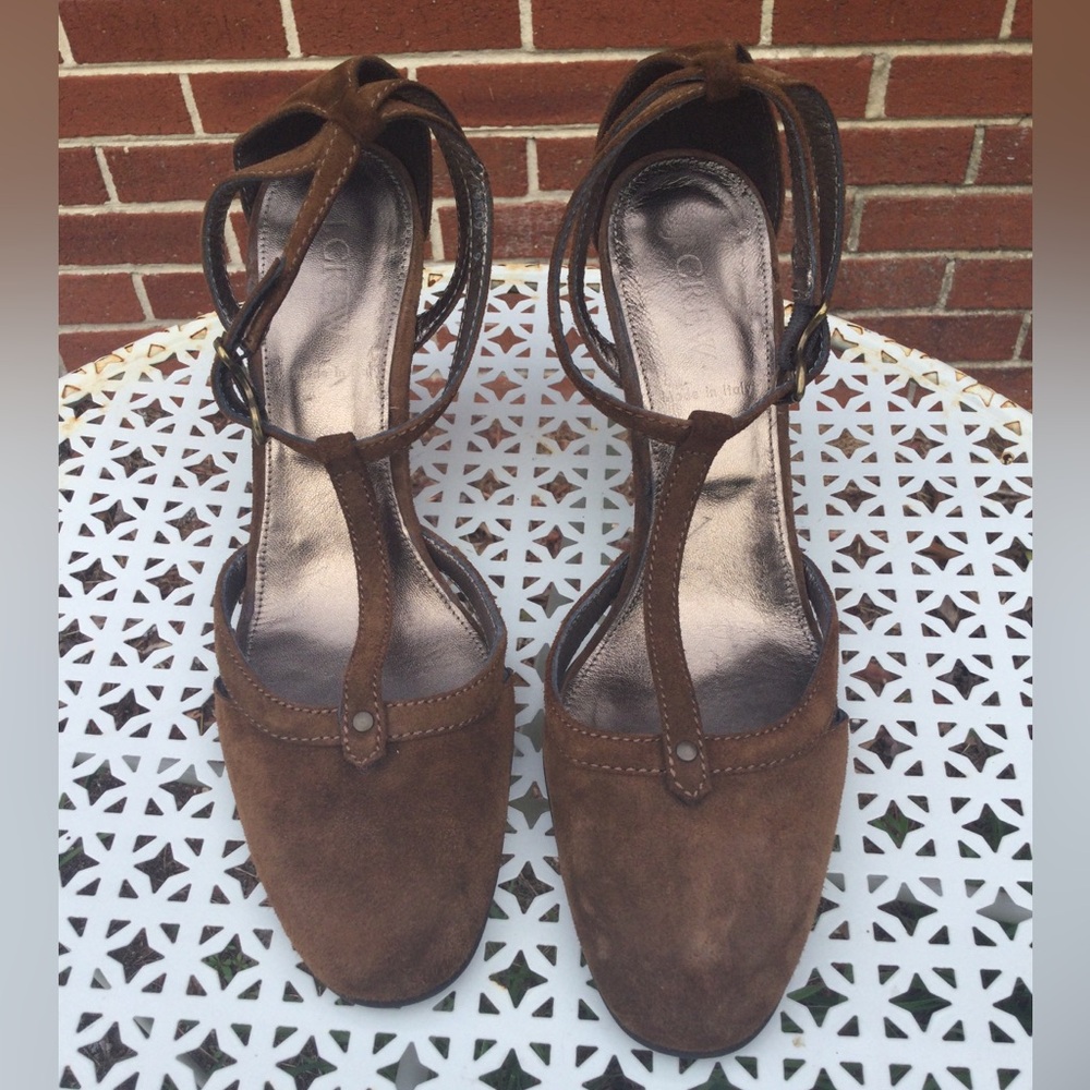 J. Crew Suede Wedge Heels Shoes 9